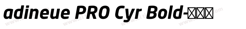 adineue PRO Cyr Bold字体转换